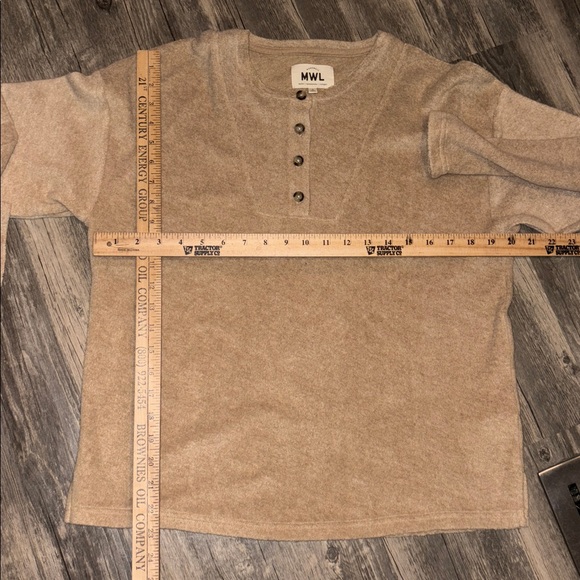 Madewell Cozybrushed Straight Sweatpants and Henley set - woman’s medium - Picture 6 of 10